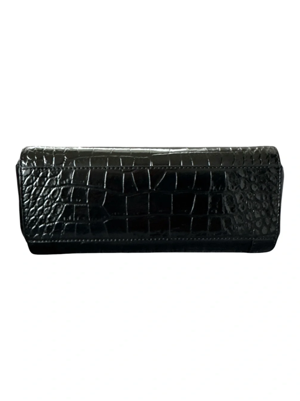 Kate Spade New York Perri Lane Croco Mini Romy Satchel Crossbody Black Leather